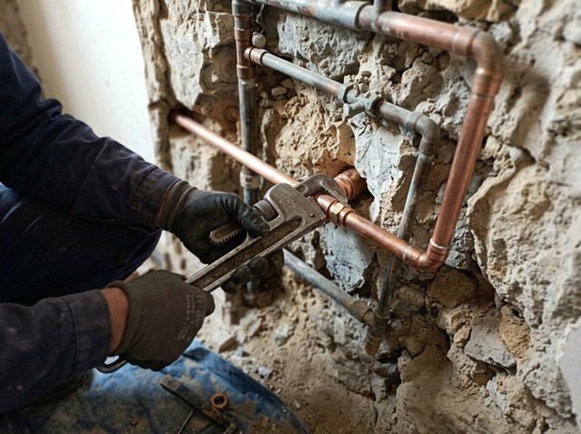 Tuberías nuevas antes de cerrar paredes en tu reforma de baños en Ourense - Imagen 1